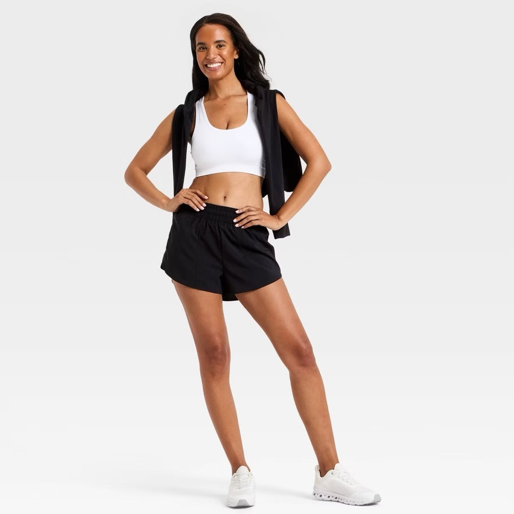 All in Motion Women's Woven Mid-Rise Run Shorts 3" - Picture 8 of 8